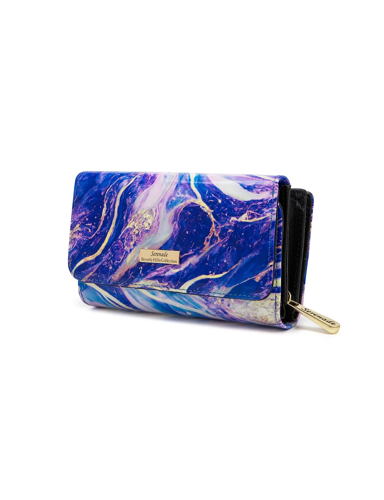 RAE MEDIUM PATENT LEATHER WALLET WITH RFID- WSN9602