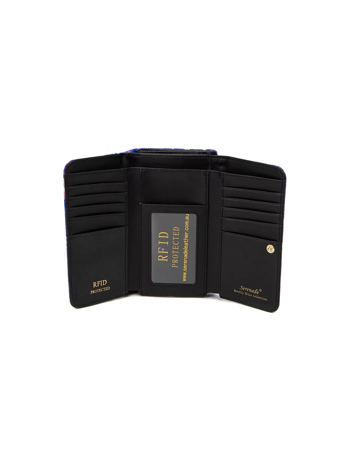 RAE MEDIUM PATENT LEATHER WALLET WITH RFID- WSN9602