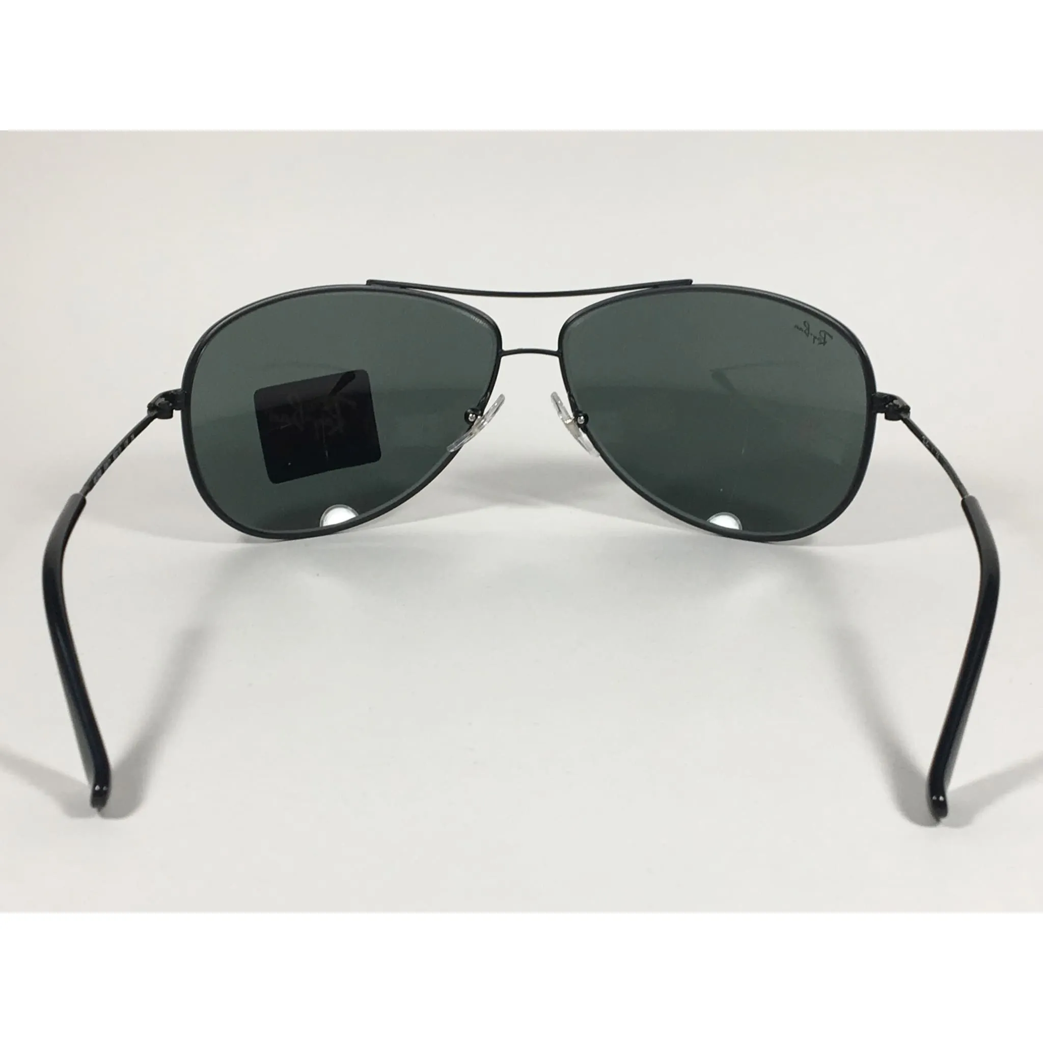 Ray-Ban Highstreet Aviator Pilot Sunglasses Matte Black Green Lens RB3293 006/71
