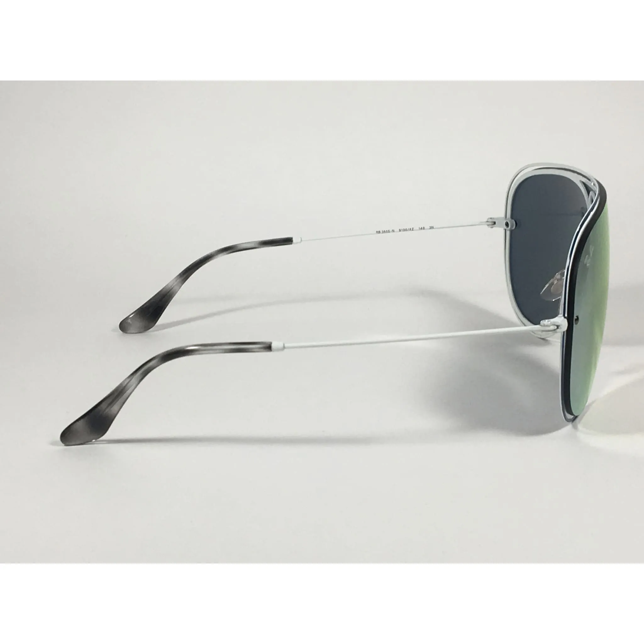 Ray-Ban Shooter Shield Aviator Sunglasses Pink Gray Mirror Lens RB3605N 91004Z