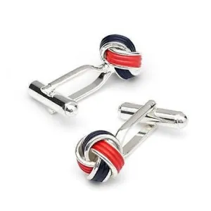 Red And Black Knot Cufflinks