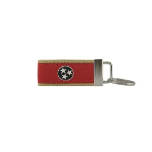 Red Tri-Star Keychain