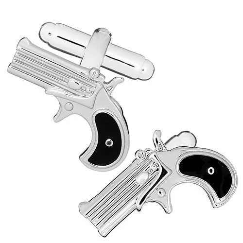 Revolver Pistol Cufflinks
