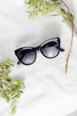 Rounded Top Cat Eye Dish Sunglasses