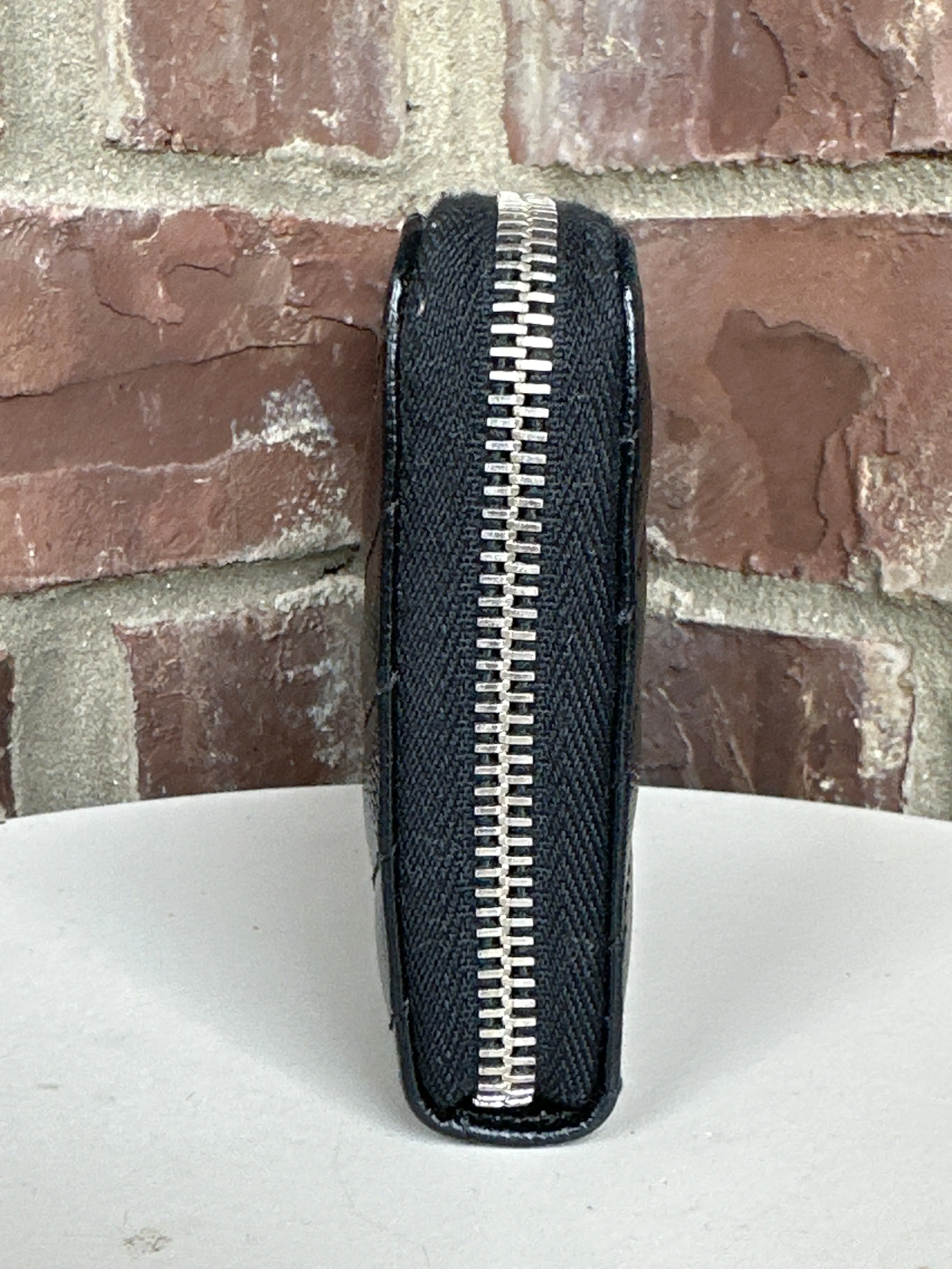 Saint Laurent Classic Monogram Zip Around Wallet
