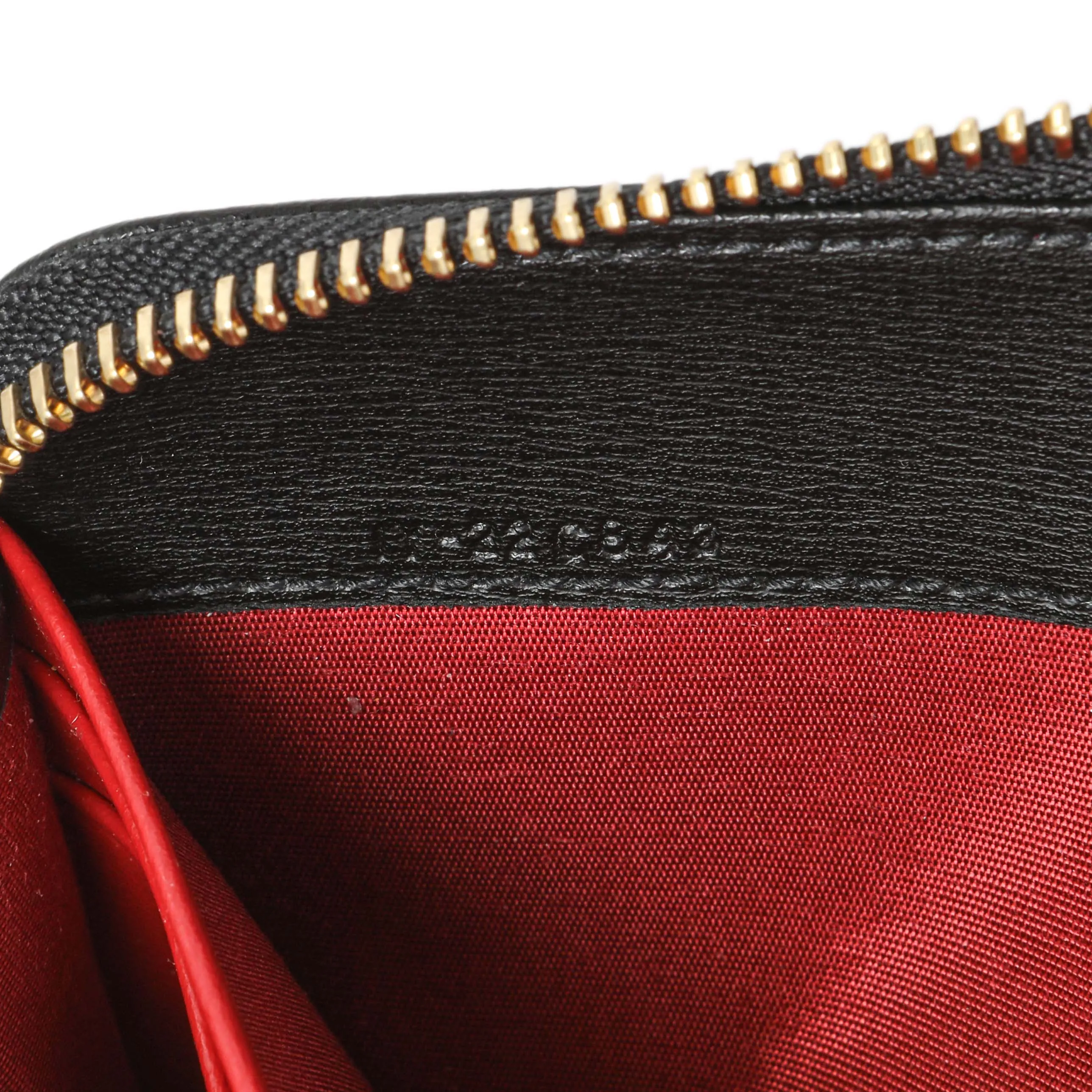 Salvatore Ferragamo Black Calfskin Gancini Zip Around Wallet