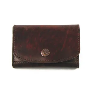 SAP815  Antique Finish Mini Clutch Wallet w/ Decorative Snap