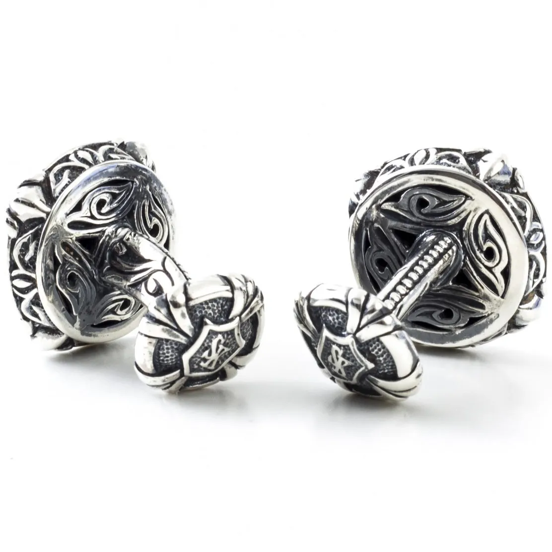 Scott Kay Sterling Silver Black Onyx Cufflinks