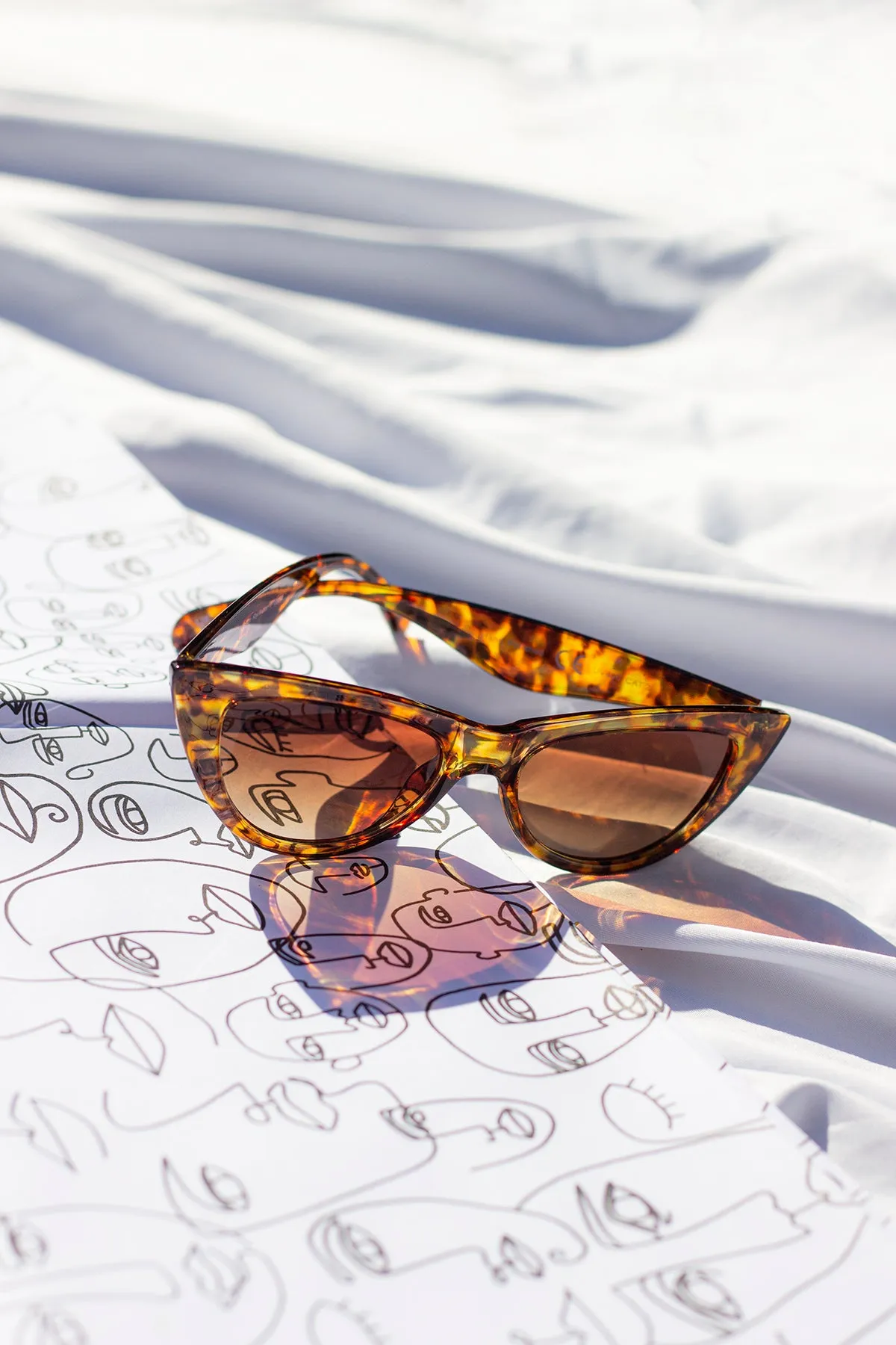 Semi Cat Eye Sunglasses