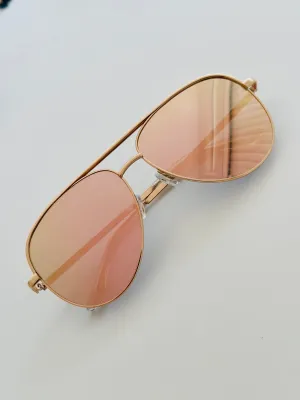 SG4 SHINY AVIATOR SUNGLASSES