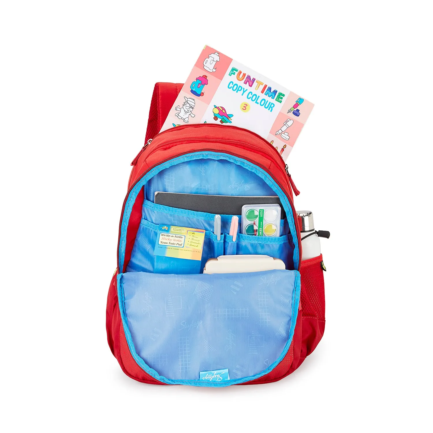 Skybags New Neon 22  05 School Backpack Red