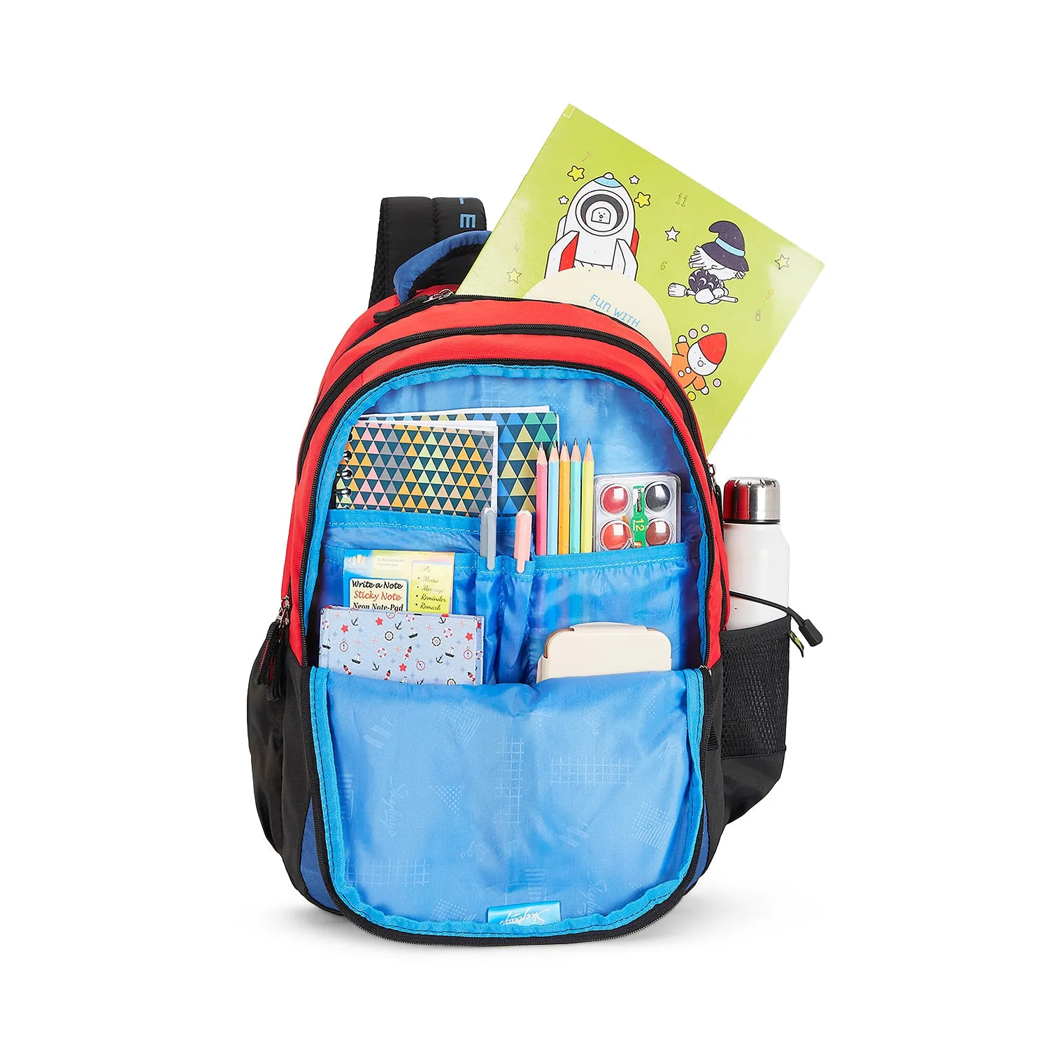 Skybags New Neon 22  08 School Backpack Blue