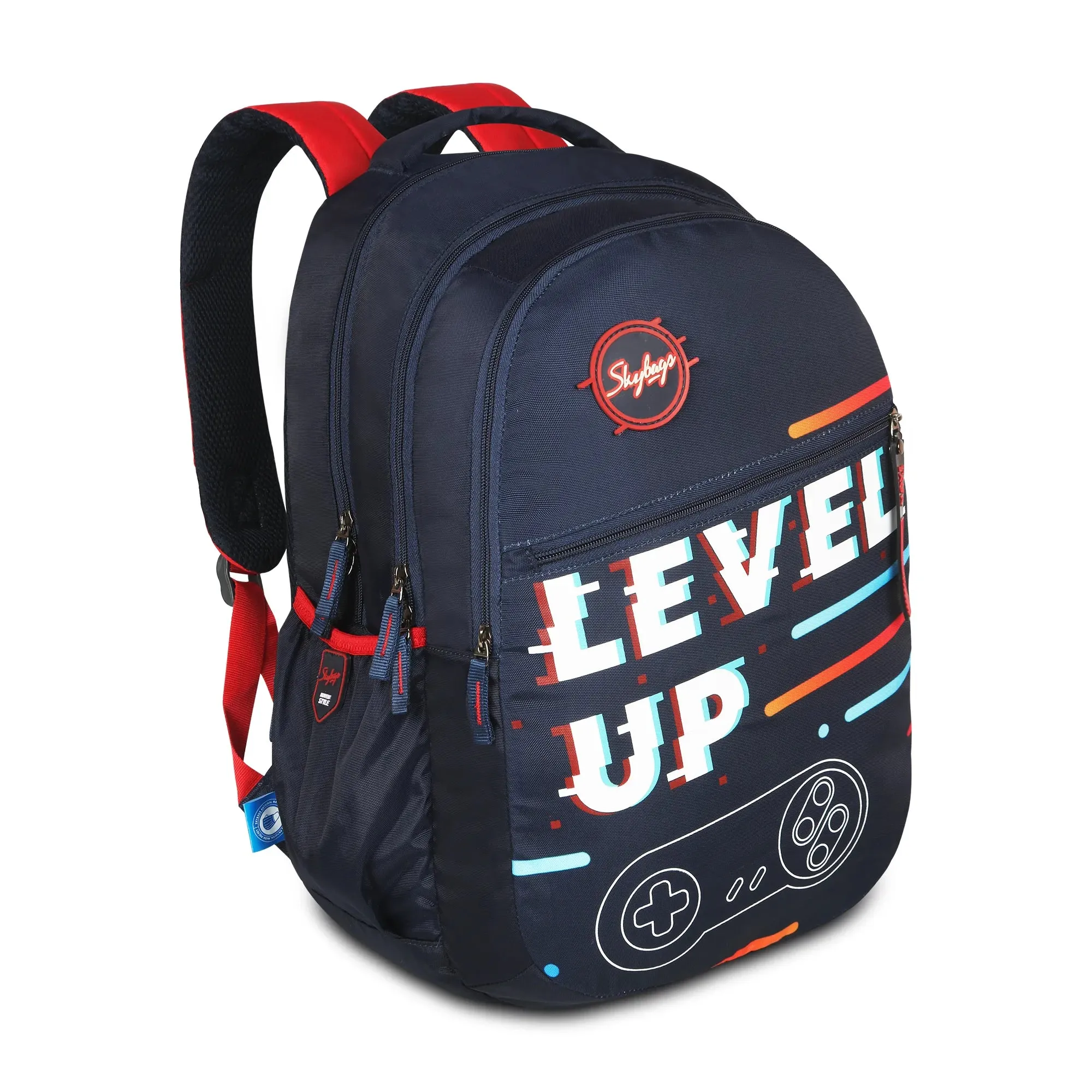Skybags Shield  01 School Backpack Navy