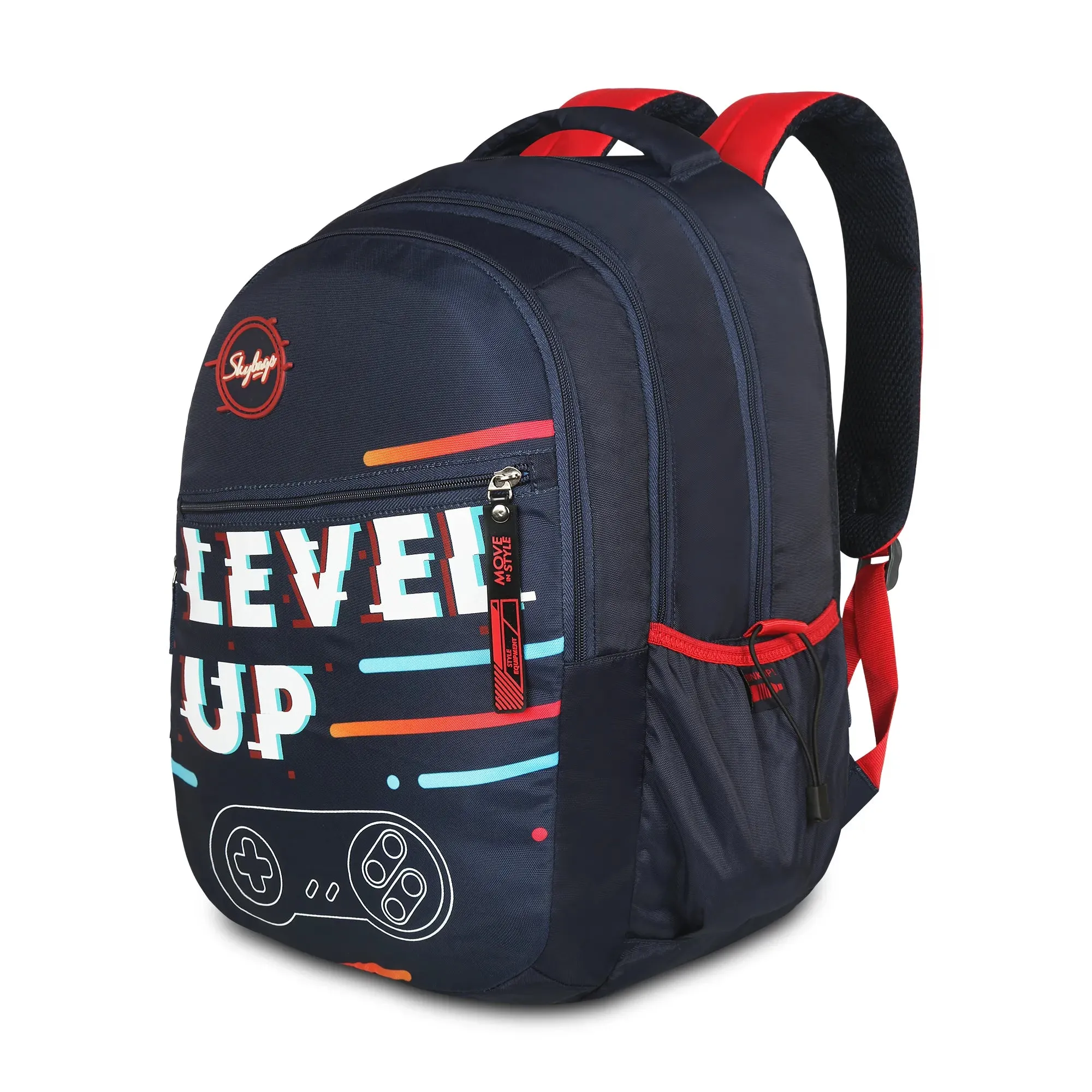 Skybags Shield  01 School Backpack Navy