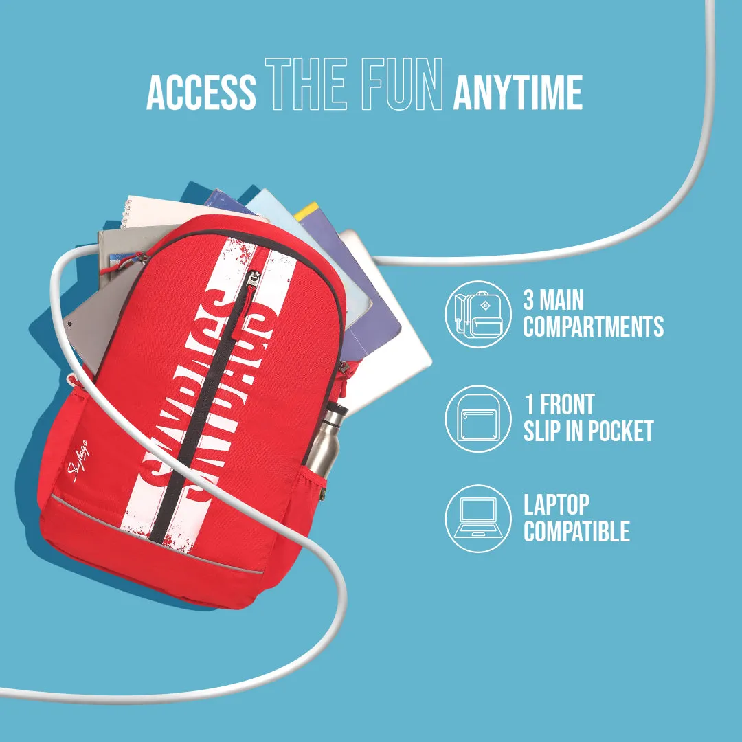 Skybags Strider Pro 04  Laptop Backpack (H) Red