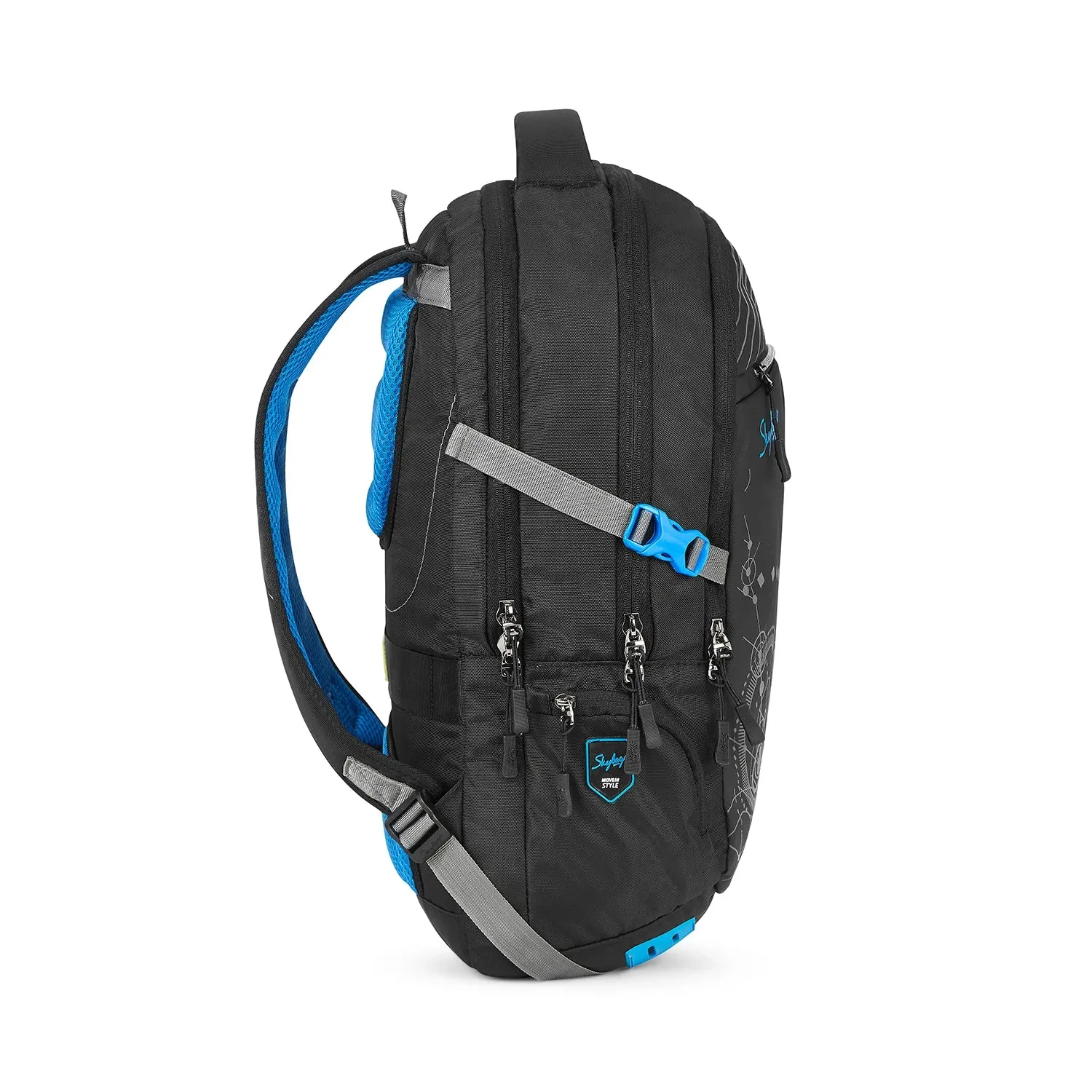 Skybags Valor Pro  03 Laptop Backpack Black