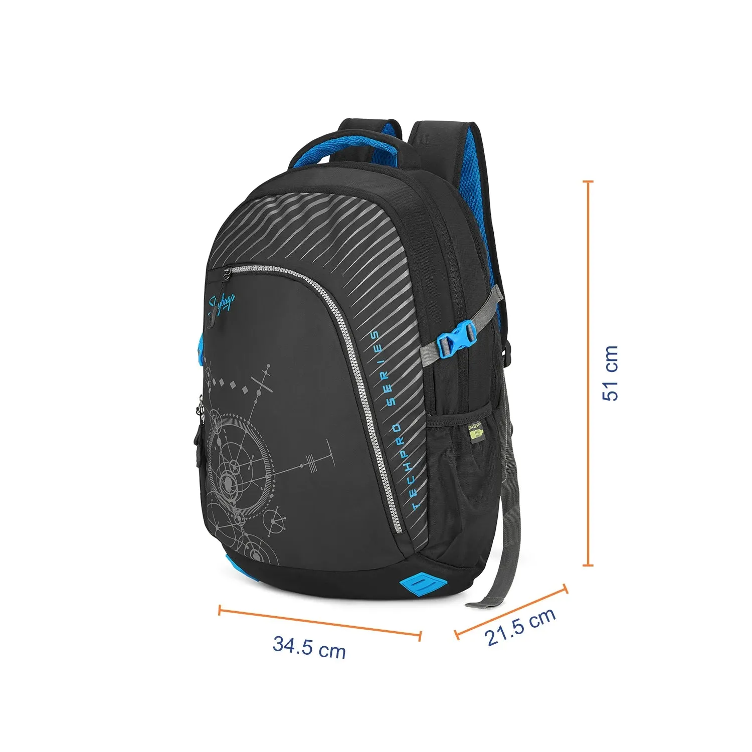 Skybags Valor Pro  03 Laptop Backpack Black