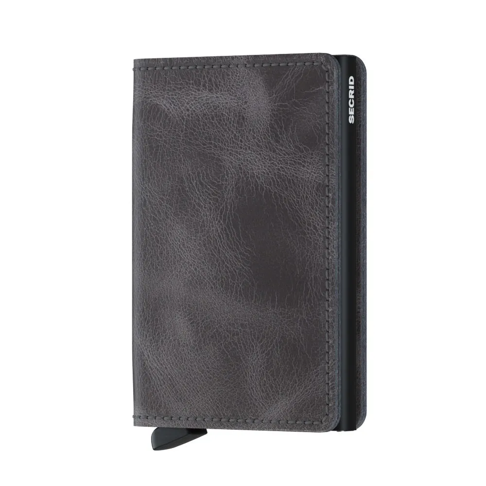 Slimwallet Vintage - Grey Black