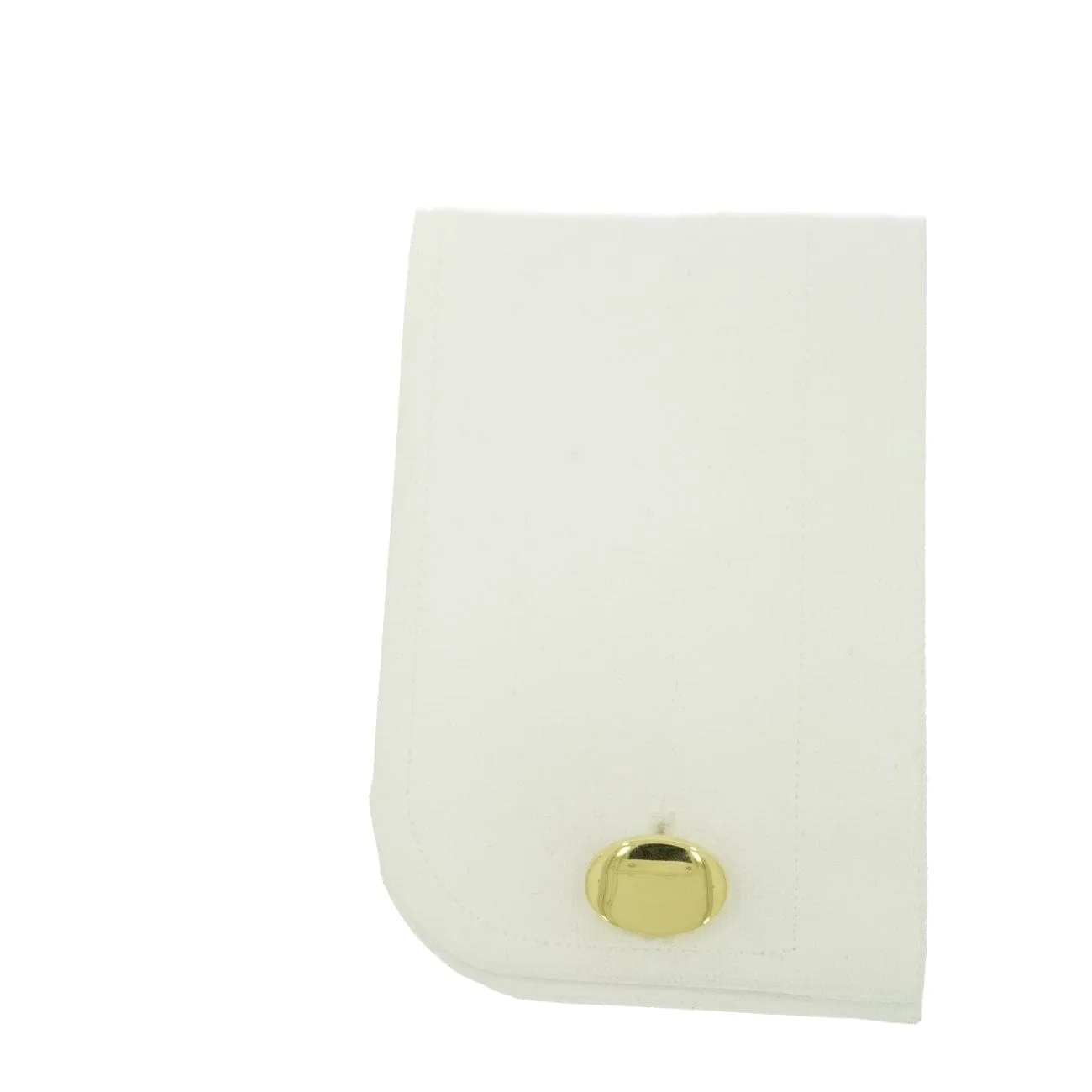 Solid Yellow Gold Double-Sided Oval Cufflinks