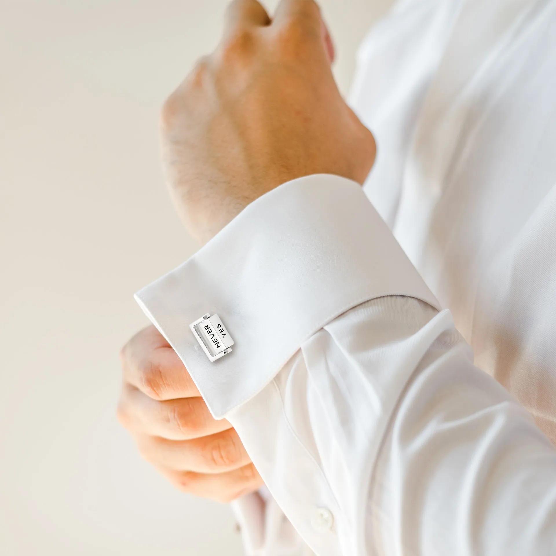 Spinning Yes, No, Maybe, Never Cufflinks