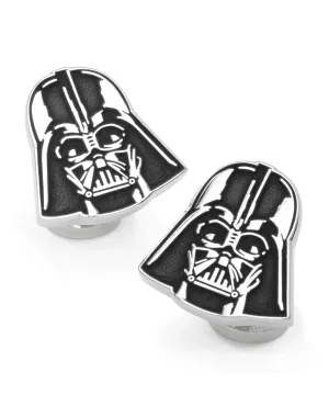 Star Wars Recessed Matte Darth Vader Head Cufflinks