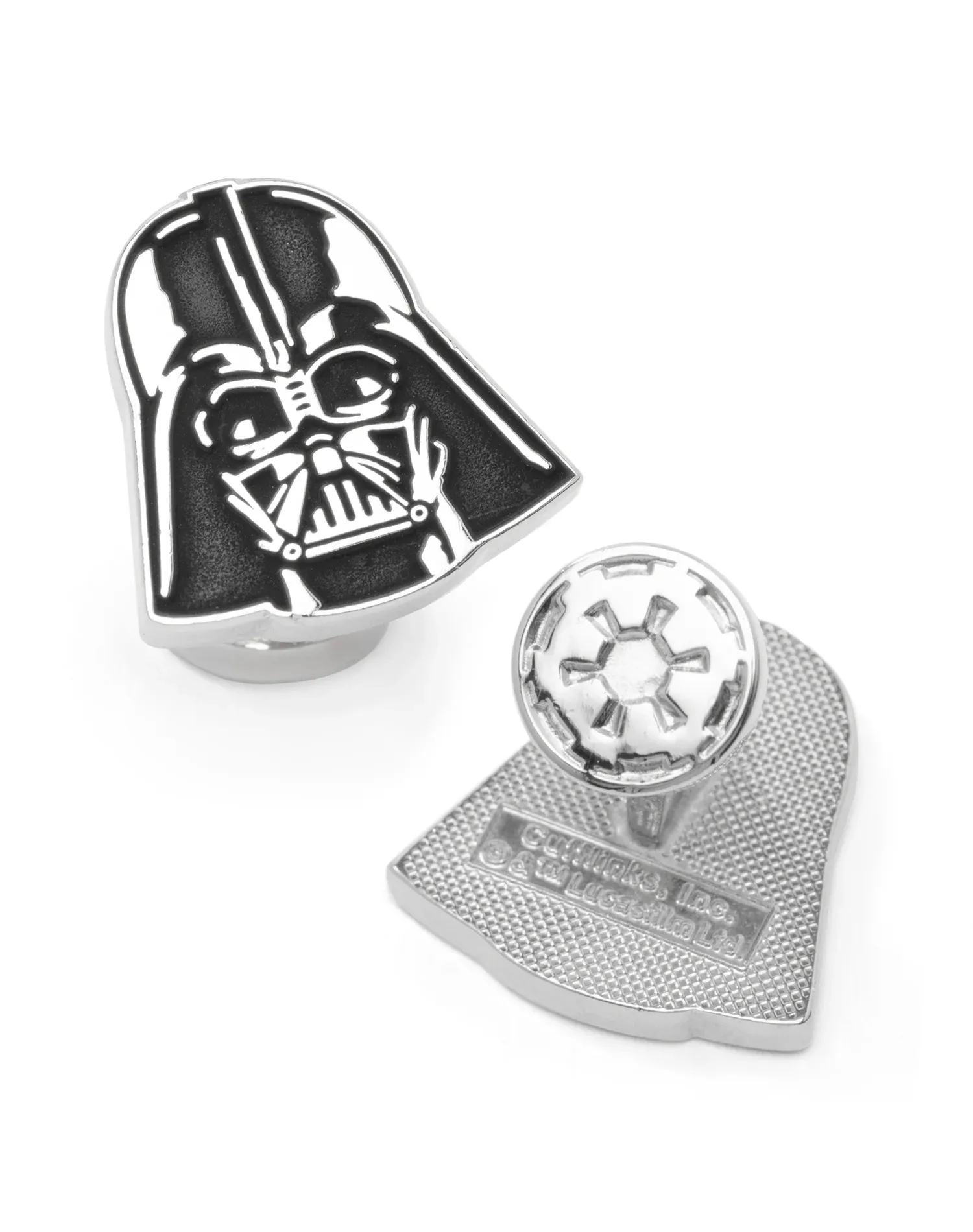 Star Wars Recessed Matte Darth Vader Head Cufflinks