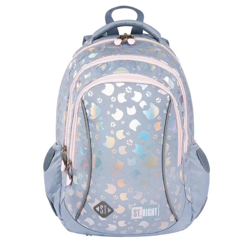 St.Right - Silver Cat - 3 Compartment Backpack