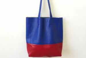 Stylish Leather Bag Handmade Assorted Colors Tote Bag Shoulder Bag Handbags For Women