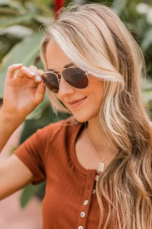 Sun In My Eyes Aviator Sunglasses