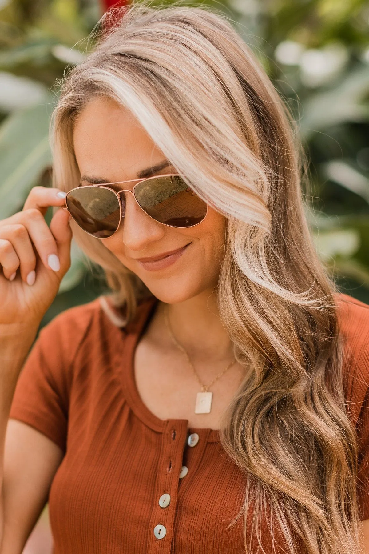 Sun In My Eyes Aviator Sunglasses