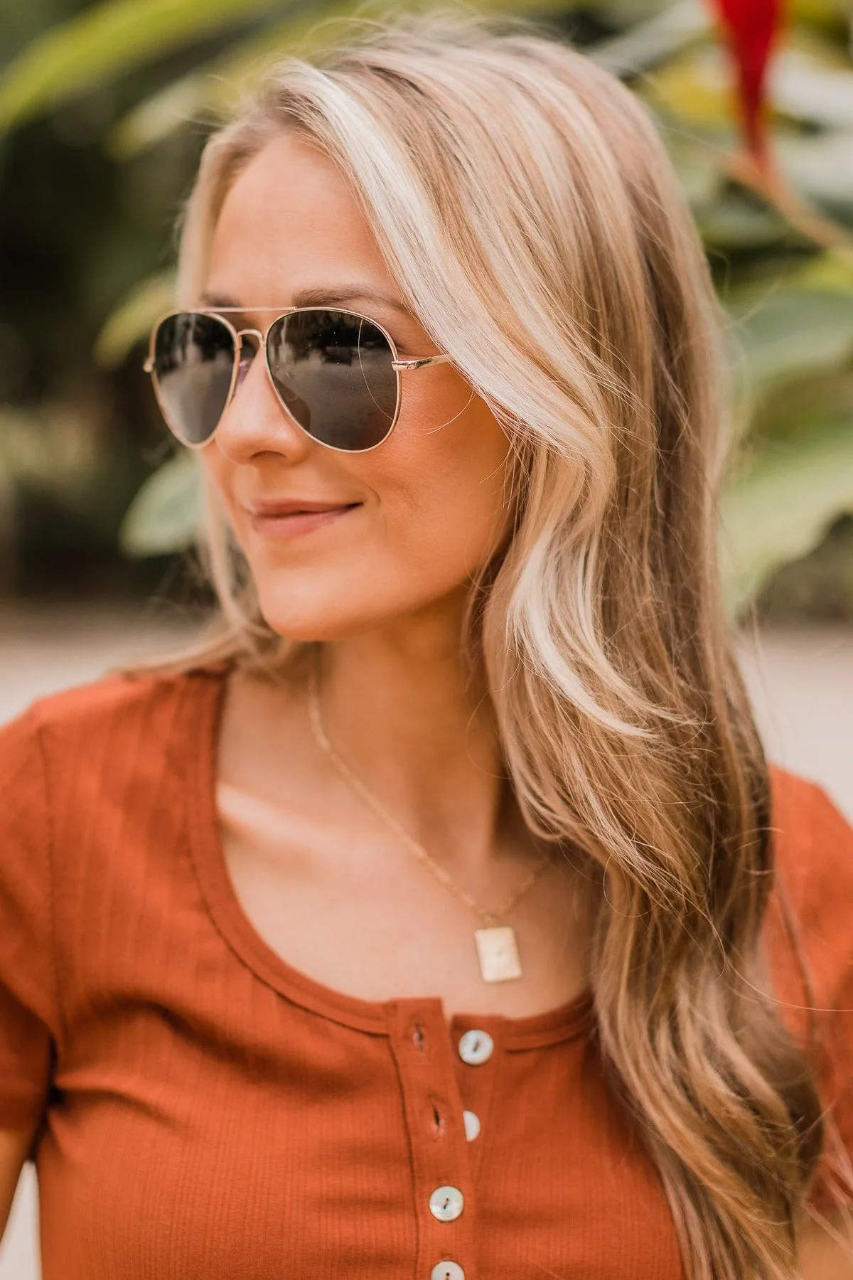 Sun In My Eyes Aviator Sunglasses