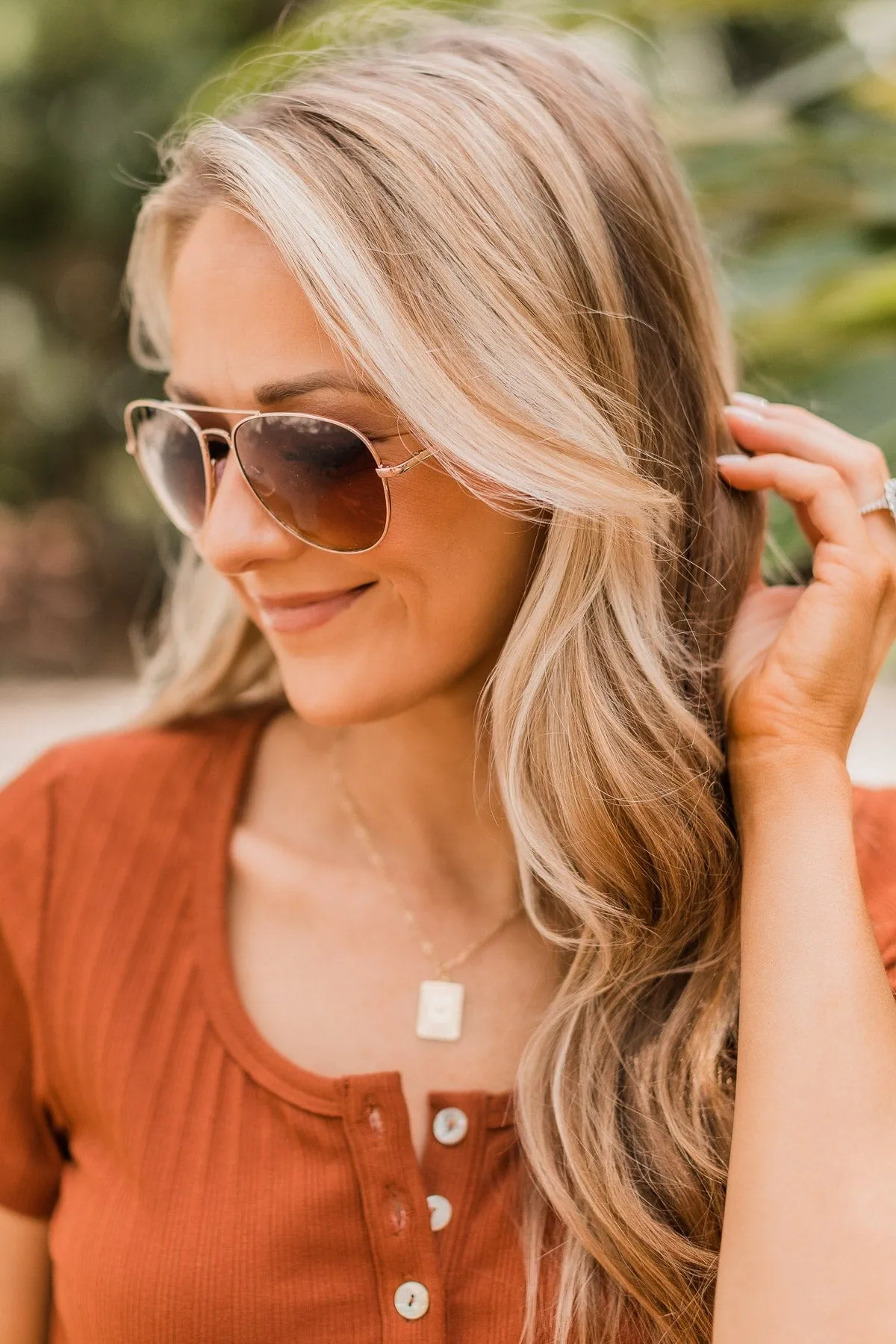 Sun In My Eyes Aviator Sunglasses