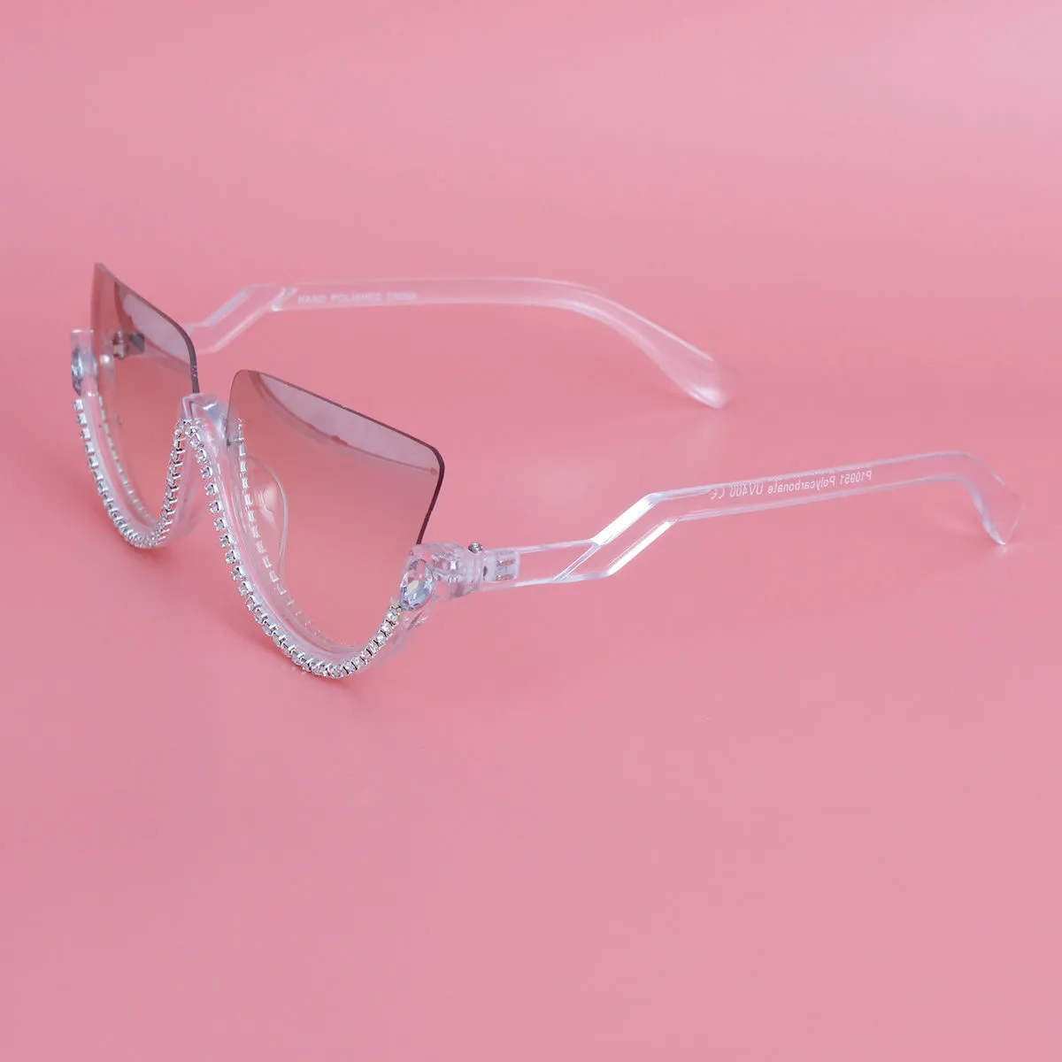 Sunglasses Half Frame Clear Eyewear
