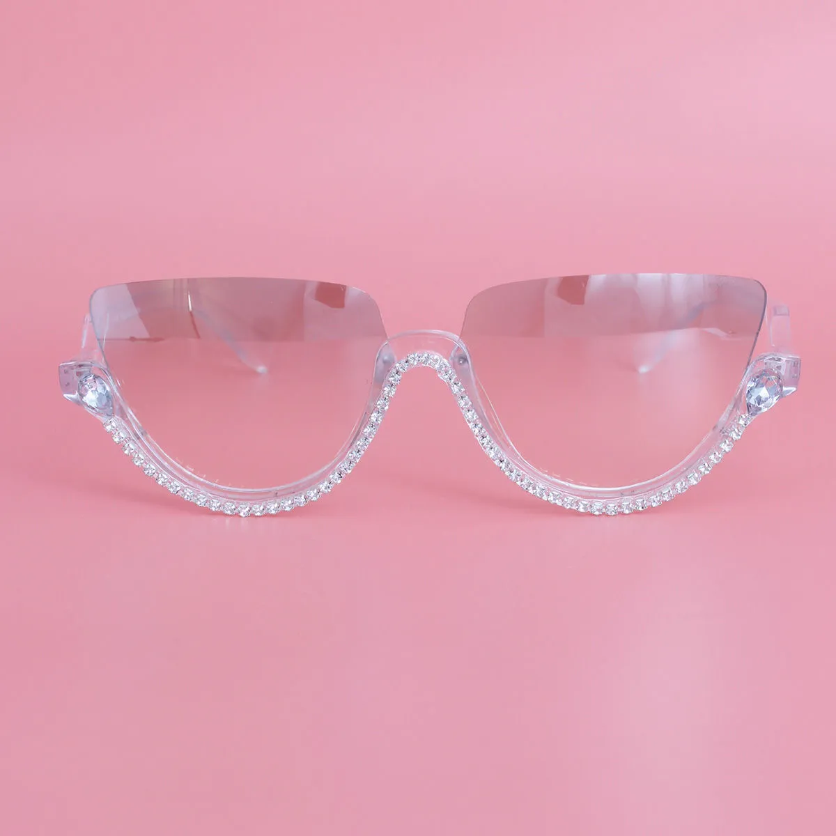 Sunglasses Half Frame Clear Eyewear