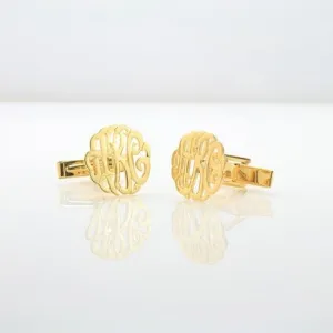 Swirly  Monogram Cufflinks