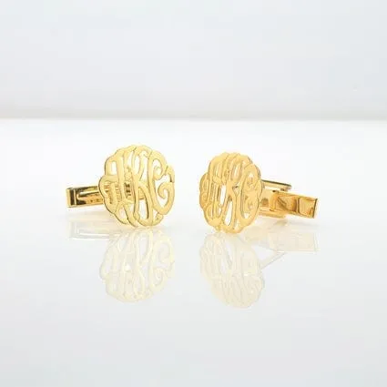Swirly  Monogram Cufflinks