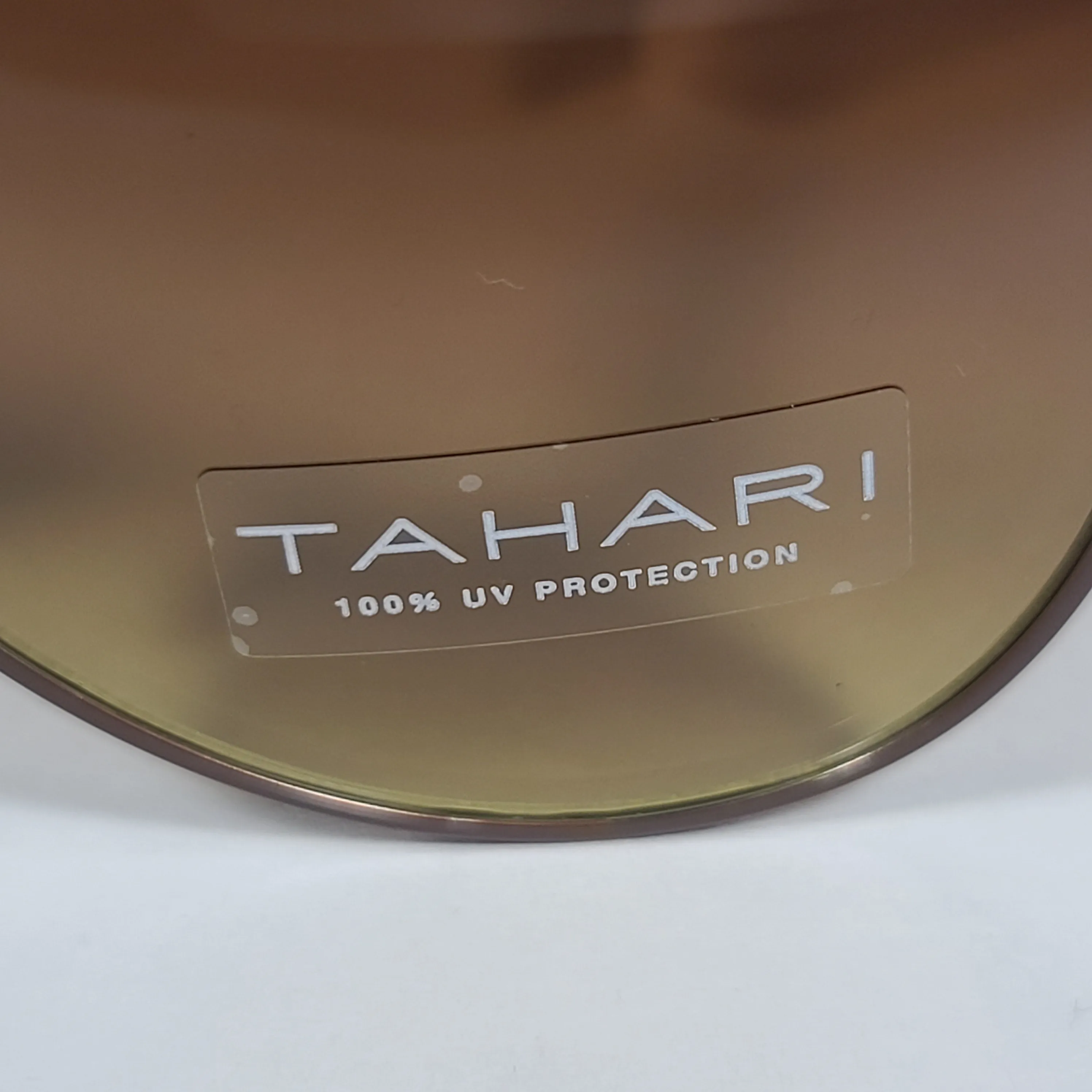 Tahari Aviator Sunglasses Brown Gray Matte Silver Frame Brown Olive Tinted Lens TM113 MSVBR