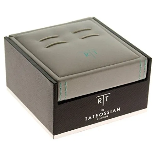 Tateossian Men's "Mechanical" Gunmetal Plated Gear Square Cufflinks