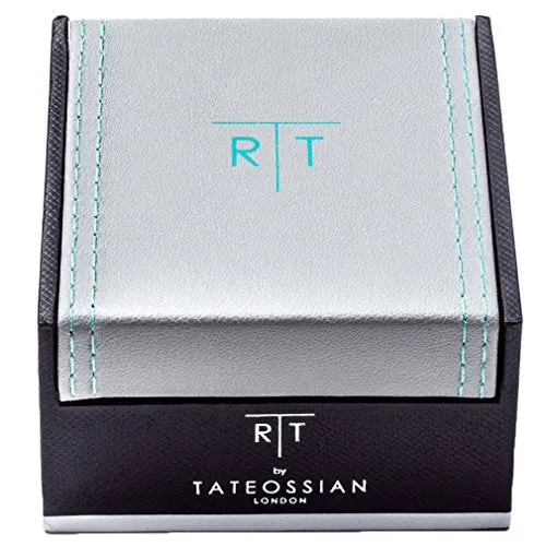 Tateossian Men's Silver Square Mechanical Gear Cufflinks, Unique Designer Cuff links