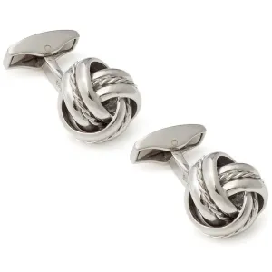 Tateossian Royal Sterling Silver Knot Cufflinks