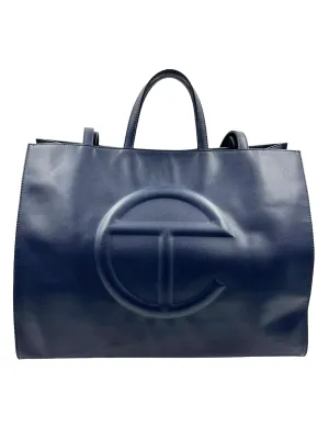 Telfar Navy Large Shopping Tote