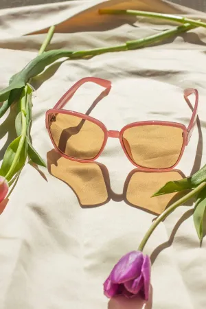 Thin Frame Butterfly Cat Eye Sunglasses