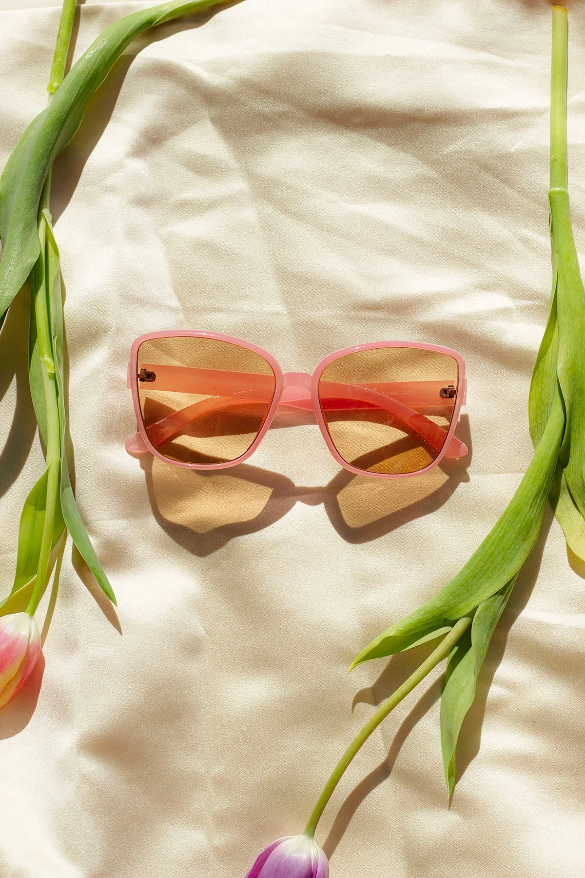 Thin Frame Butterfly Cat Eye Sunglasses