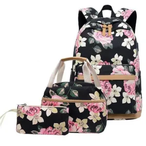 Three(3) Pcs Lightweight School Backpacks for Teen Girls