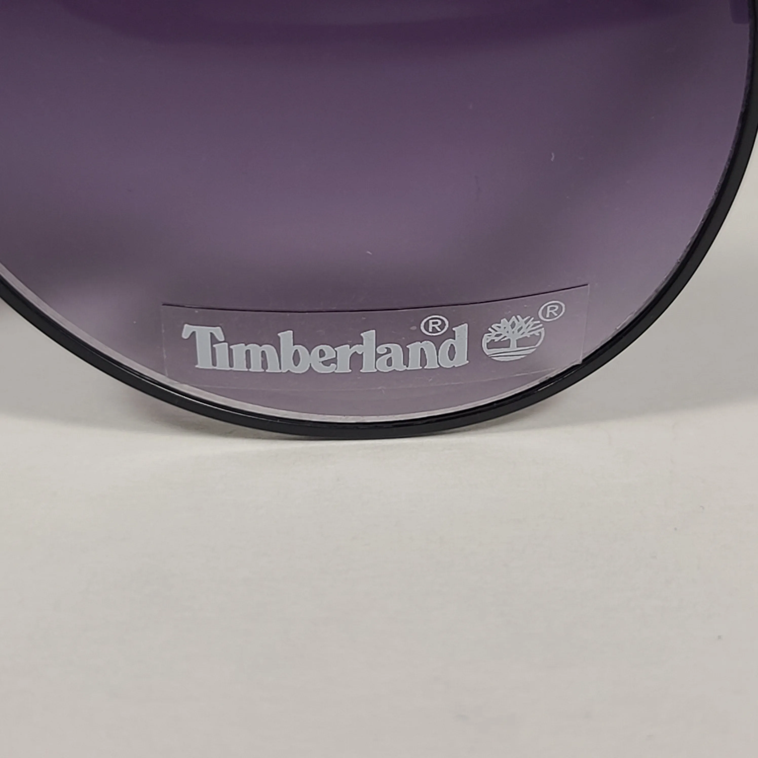 Timberland Aviator Sunglasses Shiny Black Frame Smoke Gradient Lens TB7114 02B