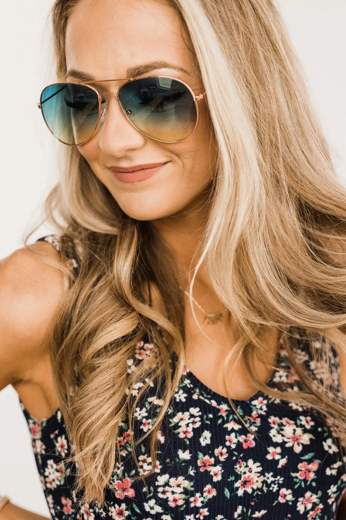 Time To Shine Aviator Sunglasses