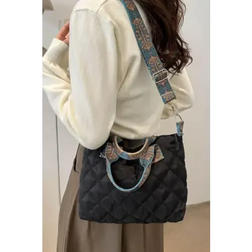Trendy Yeppi Bubble Textured Printed Strap Handbag for Fashionistas