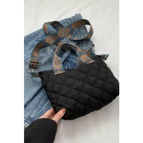 Trendy Yeppi Bubble Textured Printed Strap Handbag for Fashionistas