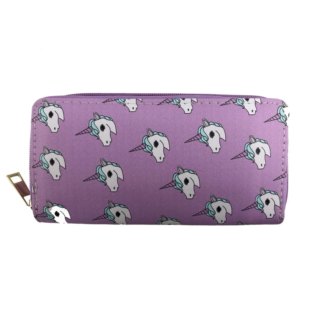 Unicorn printed wallet