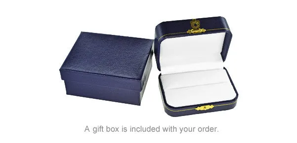 Vintage Art Deco Engraved Cufflinks in 14K Yellow Gold